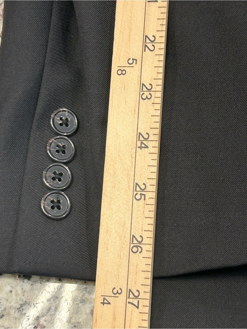 Lauren Ralph Lauren Black Two-Piece Suit 54R x 44/42 Formal Wool Blend Men’s - Picture 10 of 16